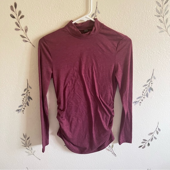 Maternity Stretchy Mock Neck - Picture 1 of 3